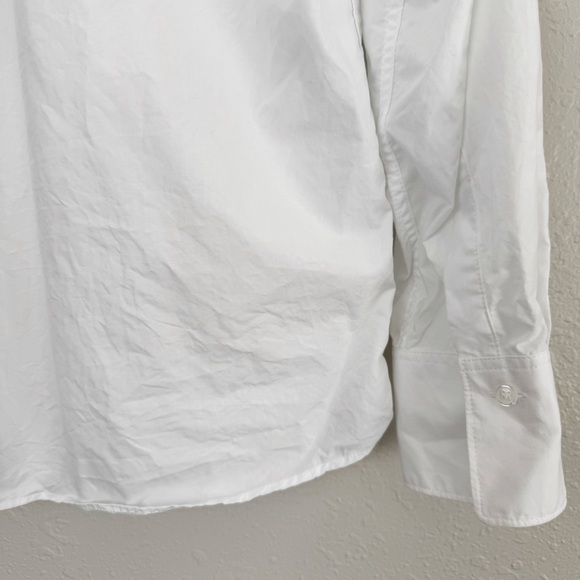 Mango MNG white button down dress shirt 2 XS - Picture 7 of 9